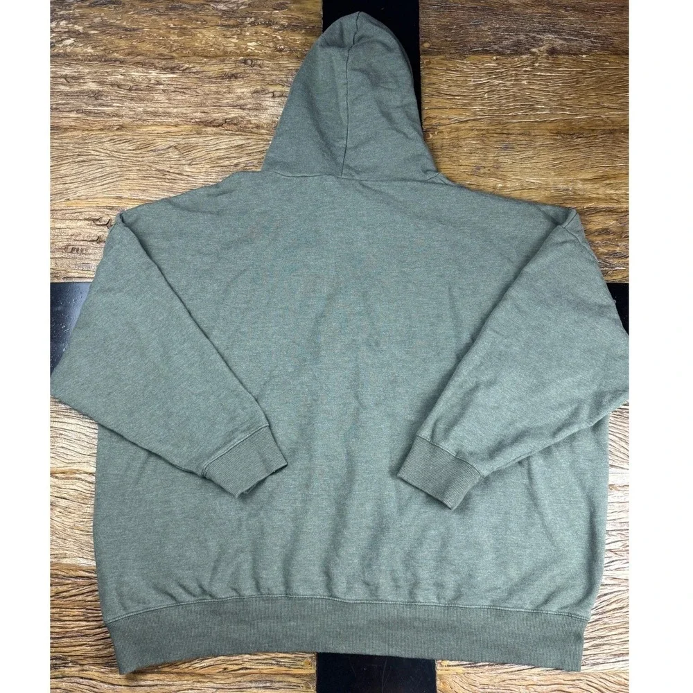 Buffalo David Bitton Hoodie 2X‎ Olive Green Pullover Sweatshirt Casual Mens